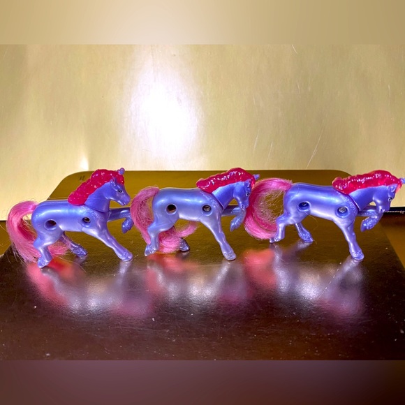 LITTLEST PET SHOP 90’s MCDONALD’S TOYS PONY UNICORN ACTION FGURE BUNDLE OF 3 - Picture 10 of 10